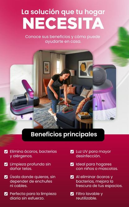 Aspiradora Antiácaros UV-C Pro